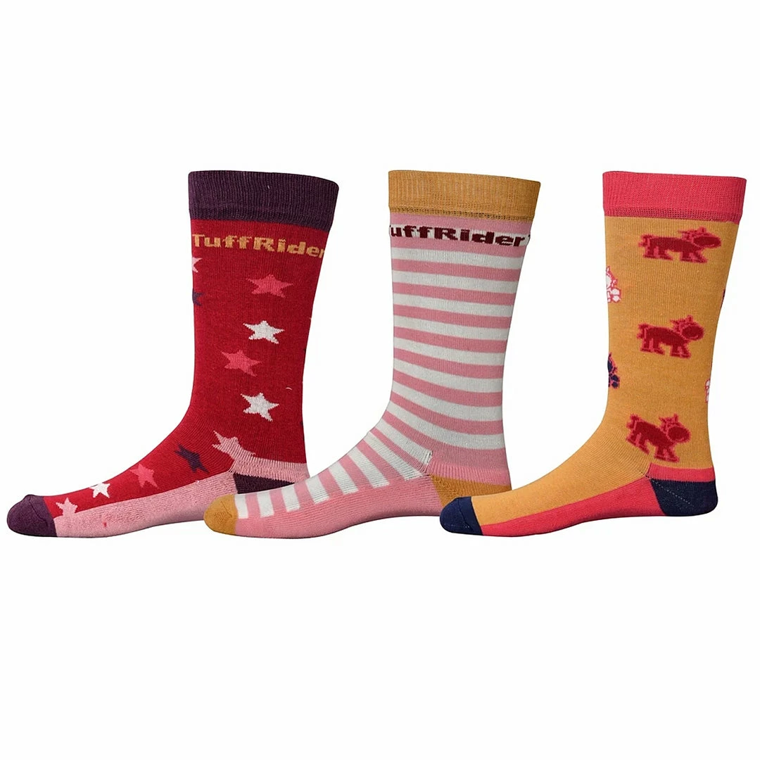 Flash Sale ❤️ JPC Equestrian Kid's 🥾 Boots & 🧦 Socks TuffRider Philip Kids 🧦 Socks - 3 Pack 💯 3 JPC Equestrian Kid's Boots & Socks TuffRider Philip Kids Socks - 3 Pack