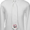 Show Shirts Essex Classics Men's "Danny & Ron's Rescue" White Pique Necktie