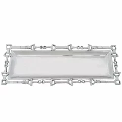 Arthur Court Equestrian Open Work Oblong Tray