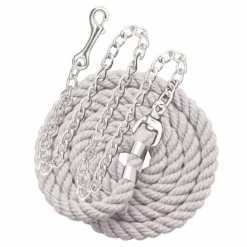 Perri's Leather Perri's Cotton Lead With Chain Halters & Leads