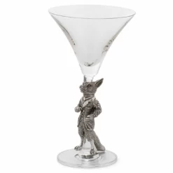 Arthur Court Equestrian Dressed Fox Cocktail Glass Equestrian Decor